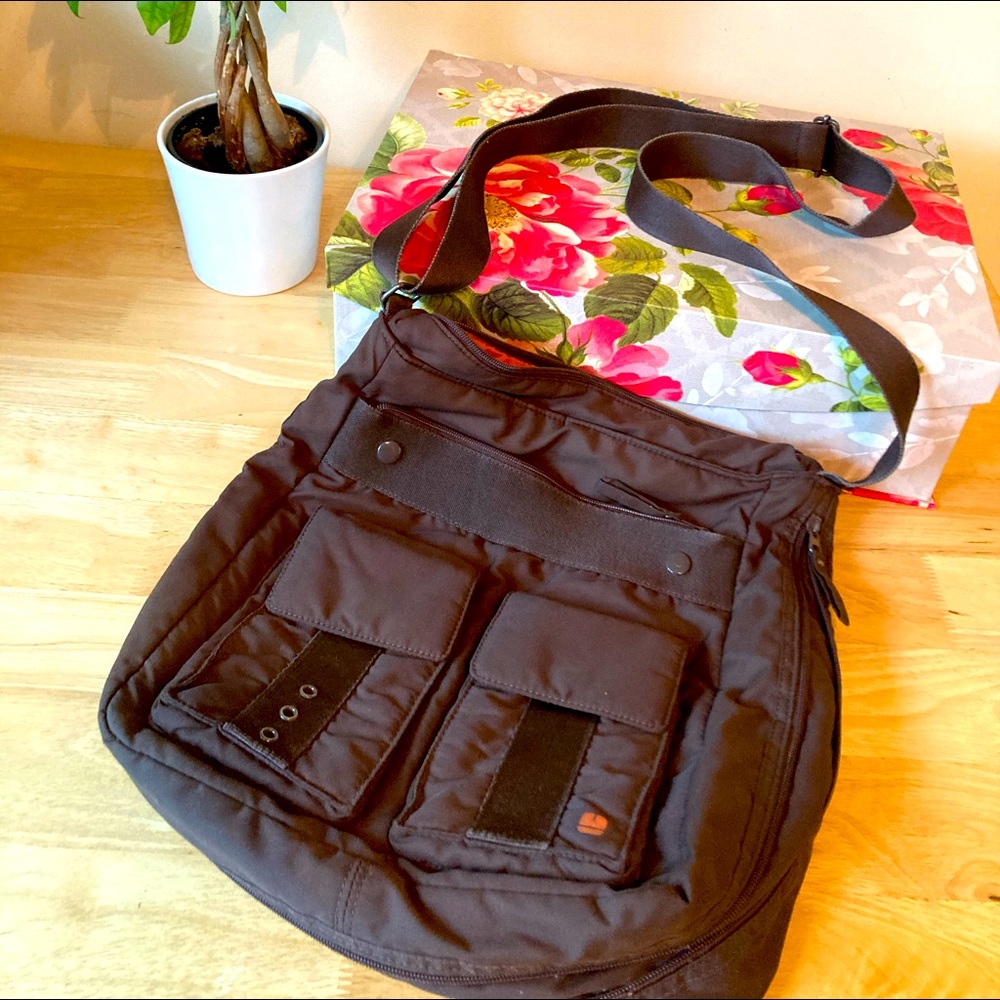 Brown messenger bag